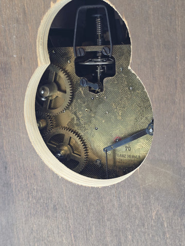 Vtg Franz Hermle 340-020 Mantel Clock W Germany 8-Day Westminster Chime Working.