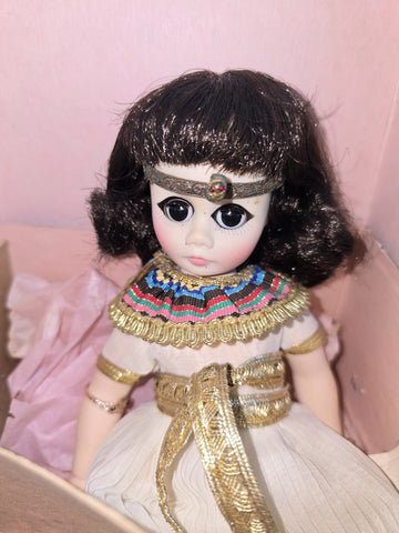 Rare Vintage collectible 1980's Madame Alexander 12” Cleopatra doll new in box.