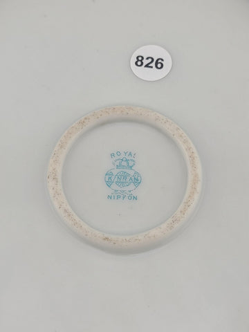 Antique Royal Kinran Nippon HandPainted Platter Moriage Pink Yellow Rose Gold