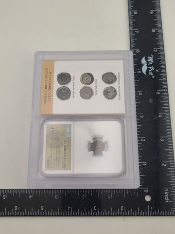 Ancient Judaea Alexander Jannaeus AE Prutah 103–76 BC Double Strike NGC