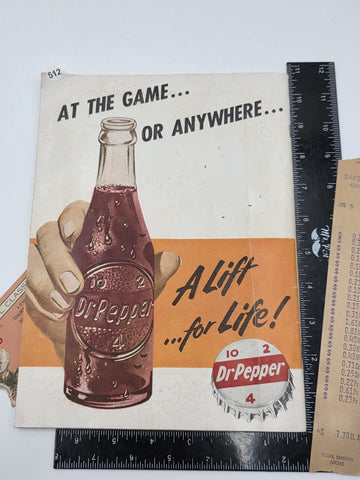 1953 Cotton Bowl Program &2 Ticket Stubs Tennessee Volunteers vs Texas Longhorns