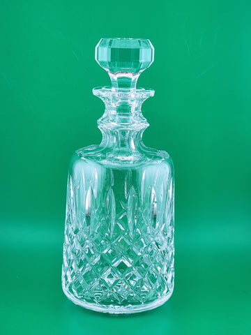 Vintage Signed Waterford Crystal KELSEY Spirit Decanter 9 1/2" W Stopper.