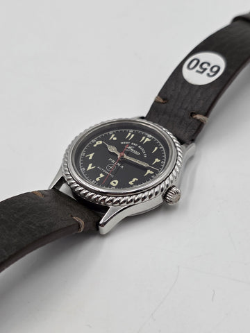 Vintage West End Sowar Prima Automatic Arabic Dial Swiss Military Style Watch