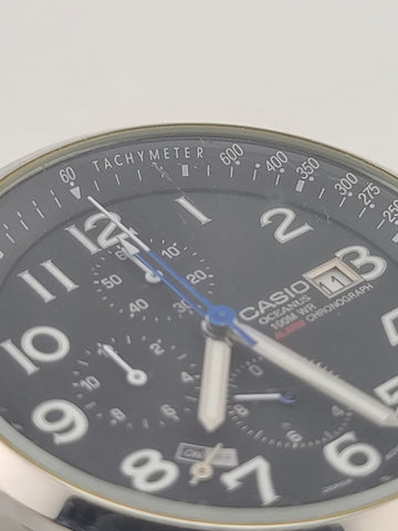 MENS CASIO OCEANUS OC 501 CHRONOGRAPH ANALOG WATCH 2714 MOV 100M. New Battery.