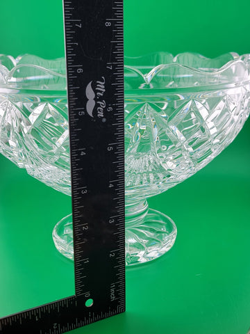 Rare Vintage Waterford Crystal America'Heriitage Thomas Edison Centerpiece Bowl