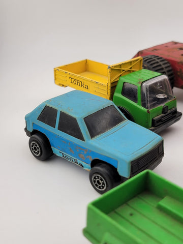 Lot Of 5 Small Vintage Collectible Tonka Cars And Trucks.