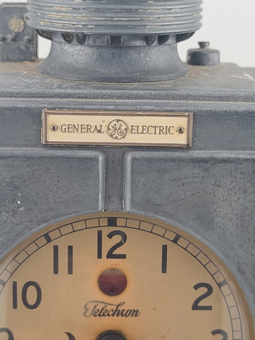 Chrome General Electric Monitor Top Refrigerator Electric Clock 1931. No Cord.