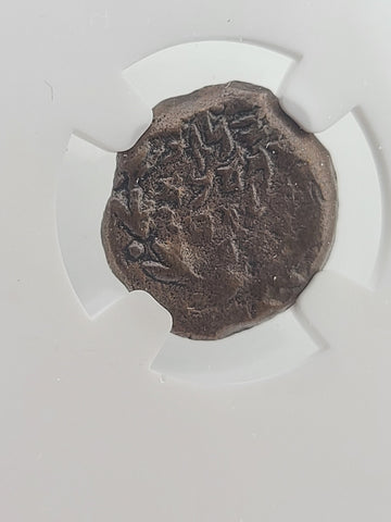 Ancient Judaea Alexander Jannaeus AE Prutah 103–76 BC Double Strike NGC