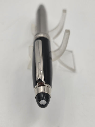 Vtg Montblanc StarWalker Doué Rollerball Pen Black Resin Platinum Metal Germany