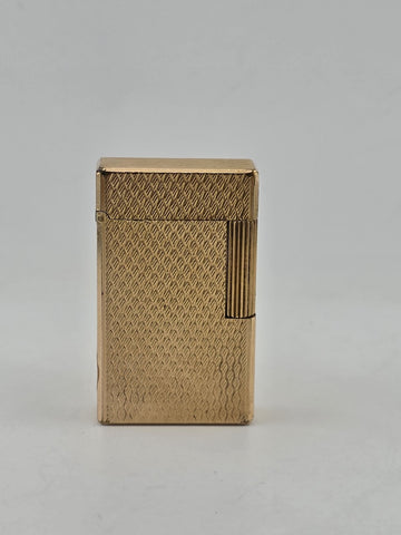 Vintage Collectible Authentic St Dupont France Gold Plated Ligne 1 Lighter.