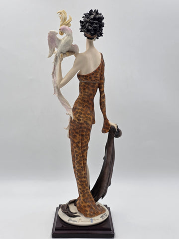 Giuseppe Armani Lady With Parrot 616/C Hand Signed LE 262/5000 Box COA Italy