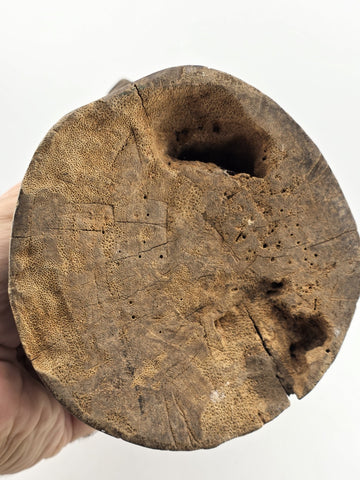 Antique Authentic African Songye Style Tribal Carved Wooden Head Sculpture 9 in