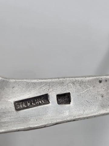 Antique K.W. Driskell Sterling Silver 10K Solid Gold Overlay Belt Buckle & Slide