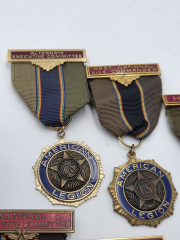 Vintage American Legion Officer Medals National Executive Vice Commander Lot