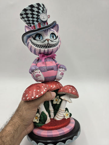 Kurt S. Adler HA0573 Hollywood Cheshire Cat Nutcracker, Multi-Colored, 15"