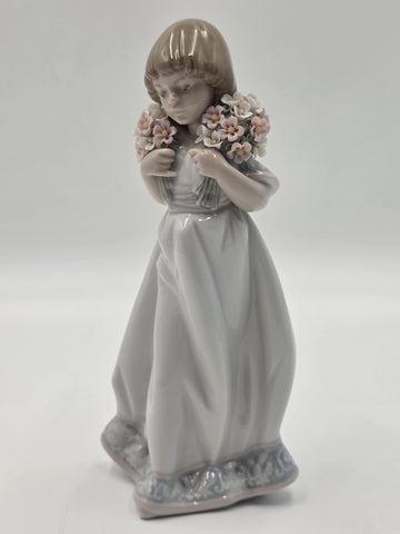 Lladró 7603 Spring Bouquet 1987 Limited Edition Collector's Society Piece w/Box