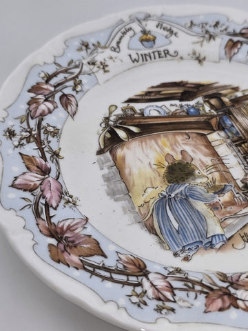 Brambly Hedge Winter Beaker Royal Doulton Tea Cup & 2 Plates 1983  Jill Barklem