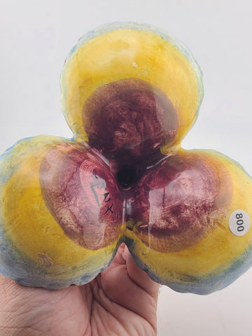 Vintage Italian Majolica Putti Cherub 3 Bowl Dish Hand Painted Faenza Style