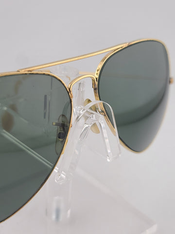 Rare 1970s 64/14mm VINTAGE B&L RAY BAN USA OUTDOORSMAN AVIATOR SUNGLASSES