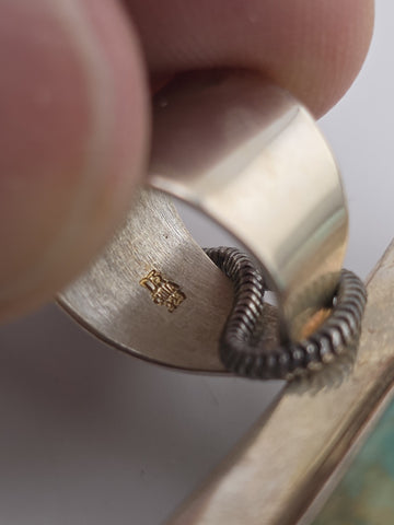 Vtg Jay King DTR Sterling Graduated Turquoise Pendant W 925 Sterling Necklace.