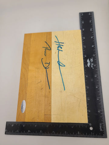 100% Original Hakeem Olajuwon Signed Houston Rockets Court Floor Board w/ COA