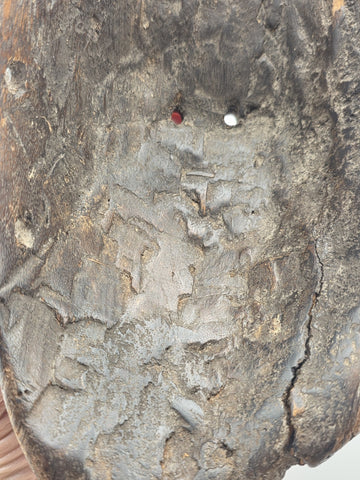 Authentic Early-20th Century Baule Tribal Wood Mask Ivory Coast African Art