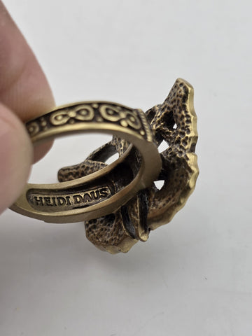 Vintage Heidi Daus Butterfly Garden Crystal Set, Cuff Bracelet, Ring & Earrings