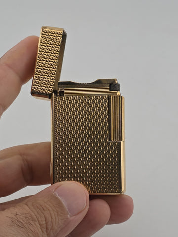 Vintage Collectible Authentic St Dupont France Gold Plated Ligne 1 Lighter.