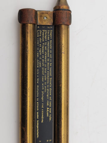 Rare Antique Louis Eitzen Visgage Oil Viscosity Comparator Instrument w/ Case