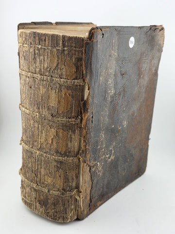 RARE Complete 1748 German Luther Bible – 4" Folio – Erhard, Tübingen. Solid Cond