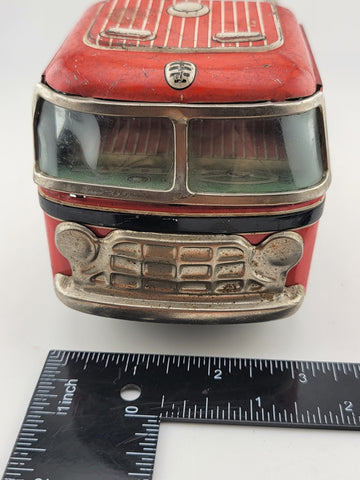 Vintage Yonezawa Tin Friction Barrel Truck 10.5inches Long - Untested.