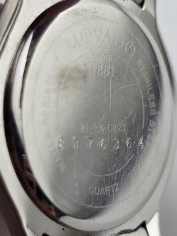 Vintage Movado Classic Museum Two-Tone Quartz Wristwatch 81-E4-0823. New Battery