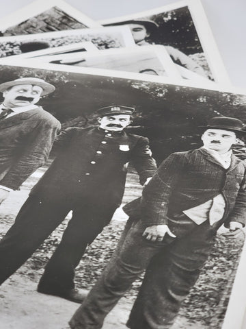 Lot Of 6 Rare Antique Press Release Charlie Chaplin 8x10 Photos, Originals