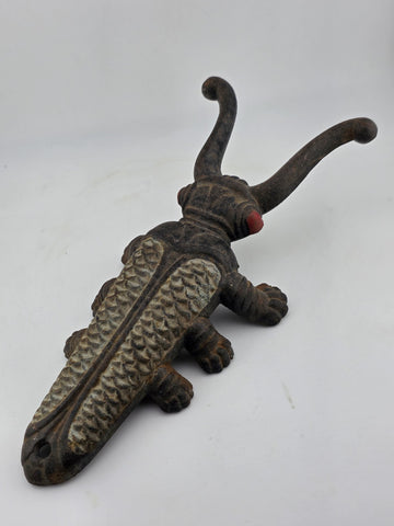 Antique Cast Iron Scarab Beetle Boot Jack Mfd. Spaulding Metal Works Nashua NH