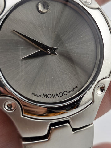 Movado Swiss Quartz 86.A1.816.2 Stainless Steel Museum Dial Men’s Watch. Running