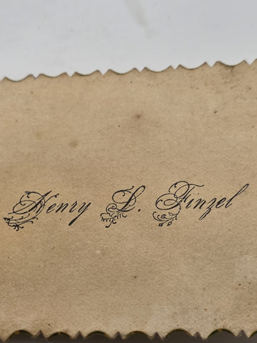 1880s-1890s Grover Cleveland 22nd & 24th U.S. President Decorative Calling Card