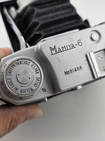 Vintage Mamiya 6 Folding Camera Zuiko 75mm f3.5 Seikosha Rapid 6x6 Japan Film