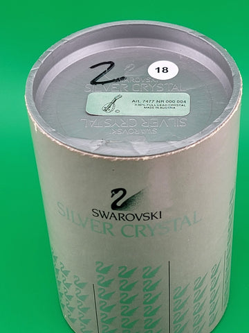 Rare Vintage Swarovski Crystal Lute 7477000004 169246. Retired 1997.  MIB+COA