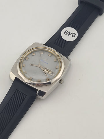 VINTAGE BULOVA 23 JEWELS AUTOMATIC PATINA GRAY DIAL 351503 SWISS MEN'S WORKING.