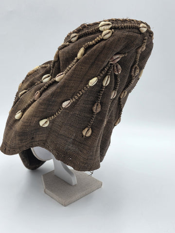 Rare Antique Kuba Ngaady a Mwaash Wooden Mask Shells Breads Congo African Art