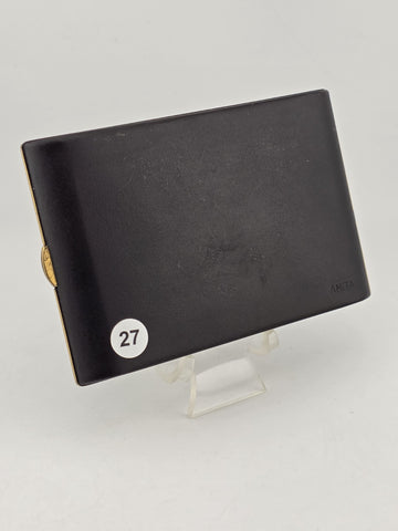 Antique AMITA Japanese Komai Damascene Mixed Metal Cigarette Case W Mount Fuji