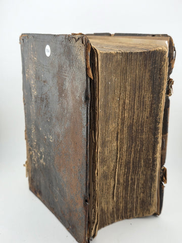 RARE Complete 1748 German Luther Bible – 4" Folio – Erhard, Tübingen. Solid Cond