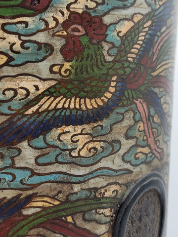 Antique Japan Meiji Era C 1880's Enameled Bronze /Cloisonné Umbrella/Stick Stand
