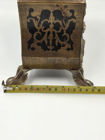 Private: Rare Antique French Rococo Mantel Clock Chinoiserie Inlay Bell Strike.