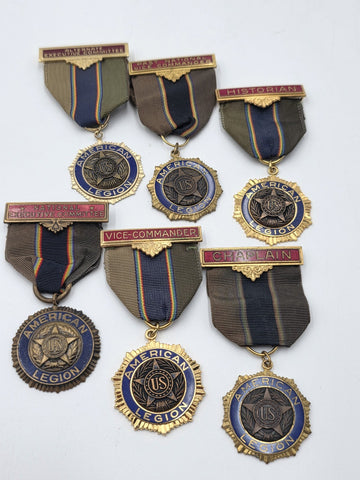 Vintage American Legion Officer Medals National Executive Vice Commander Lot