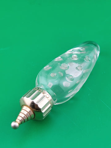 Antique Collectible Caron Baccarat Hobnail Empty Perfume Bottle Paris France.