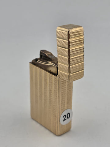 Vintage Collectible Authentic St Dupont France Gold Plated Ligne 1 Lighter.