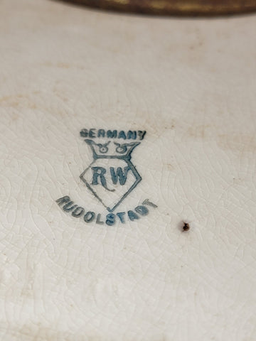 Rare Antique Rudolstadt Germany Porcelain United Electric Clock. Working Cond.