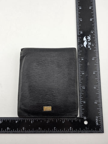 Vintage ST. DUPONT PARIS Soft Black Leather Bifold Wallet Rare 5” Long. 6 Slots