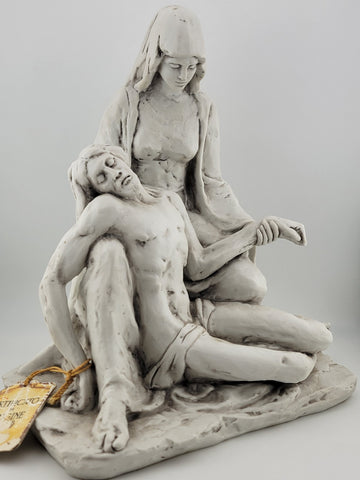 Capodimonte Benacchio Triade La Pietat De Michelangelo porcelain statue Signed.